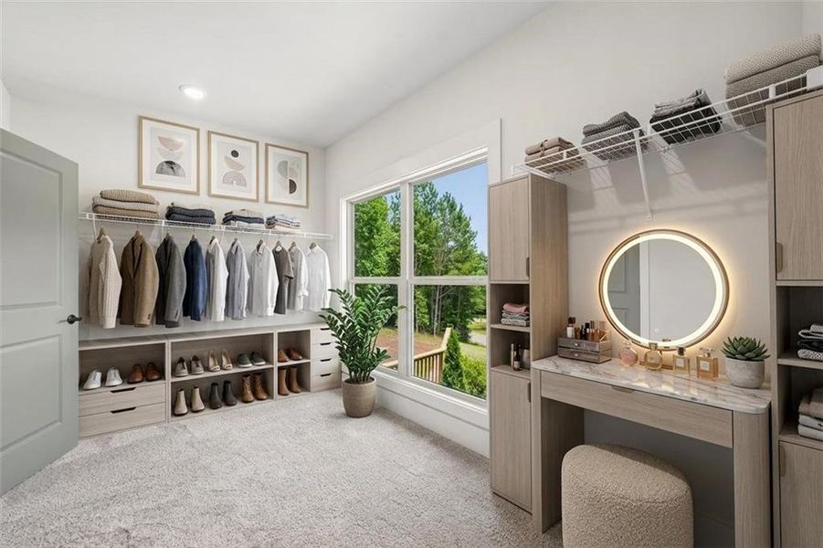 Furnished interior view inside a new home in Steeplechase, Hoschton (Image 6).