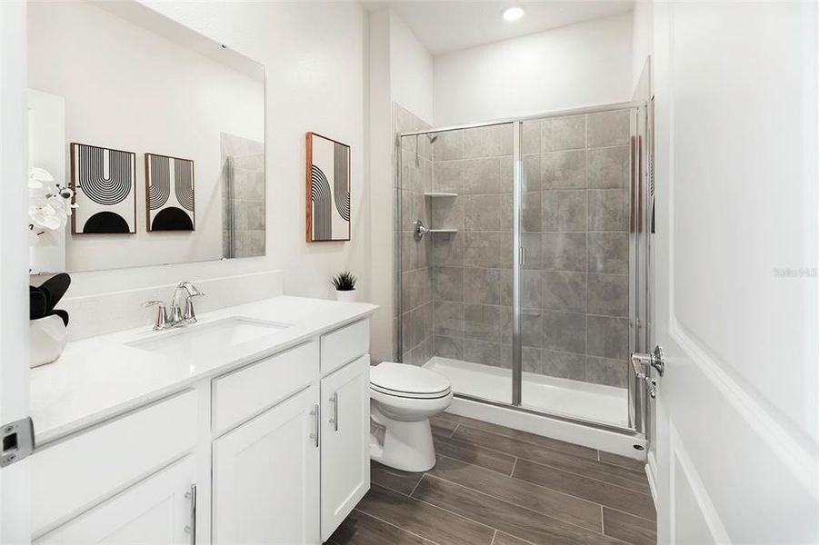 Furnished interior view inside a new home in , Clermont (Image 24).
