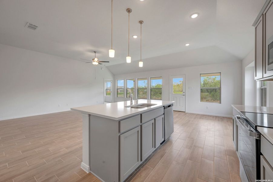 Furnished interior view inside a new home in Chaparral Ranch, Floresville (Image 5).