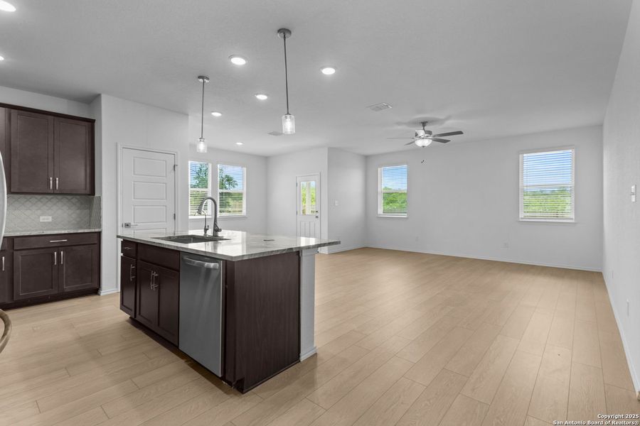 Furnished interior view inside a new home in Horizon Pointe, Converse (Image 101).