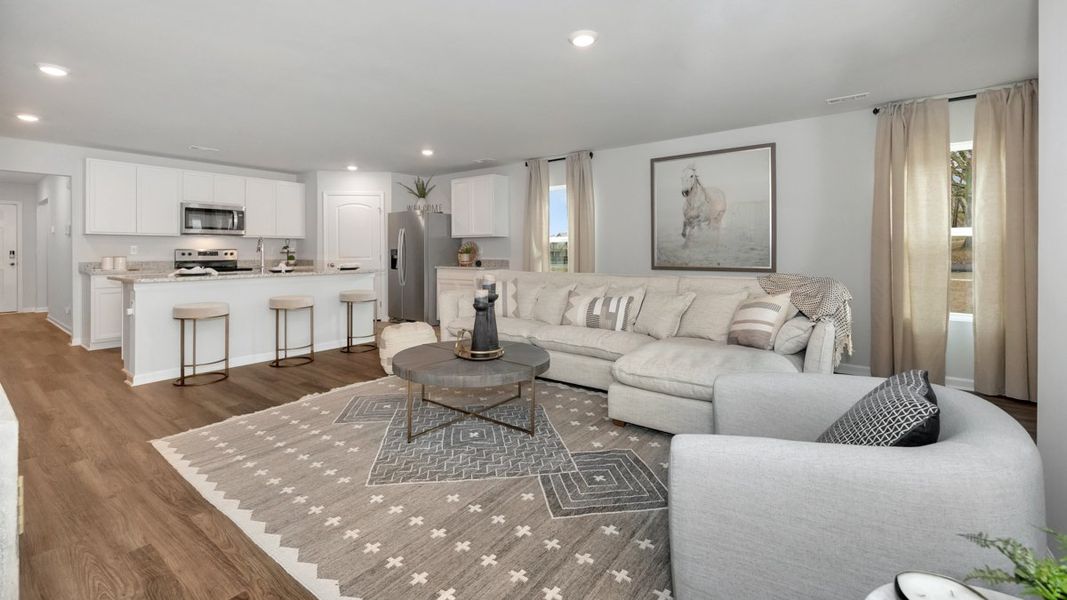 Representative furnished interior of a home built from the Lakeside by D.R. Horton in Bailey Park, Fayetteville (Image 21).