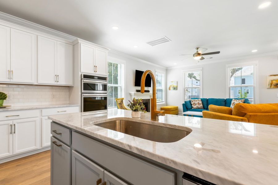 Furnished interior view inside a new home in Oak Bluff, Charleston (Image 18).