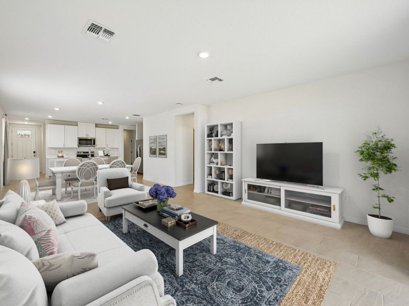 Furnished interior view inside a new home in Two Rivers - Premier Series, Zephyrhills (Image 8).