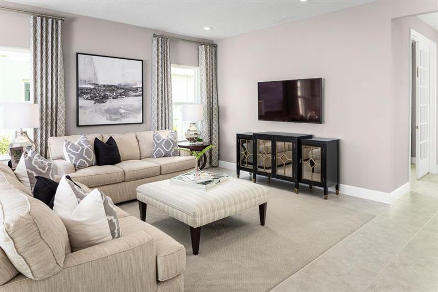 Furnished interior view inside a new home in The Crossings, St. Cloud (Image 9).