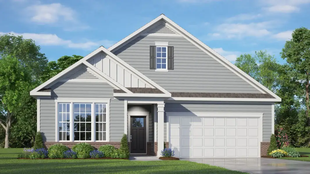Representative exterior photo of a completed home built from the CLIFTON - Freedom by D.R. Horton in Chambray, New Bern, NC (Image 5).