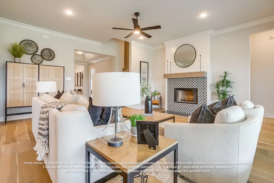 Furnished interior view inside a new home in Ridgepoint, Midlothian (Image 4).