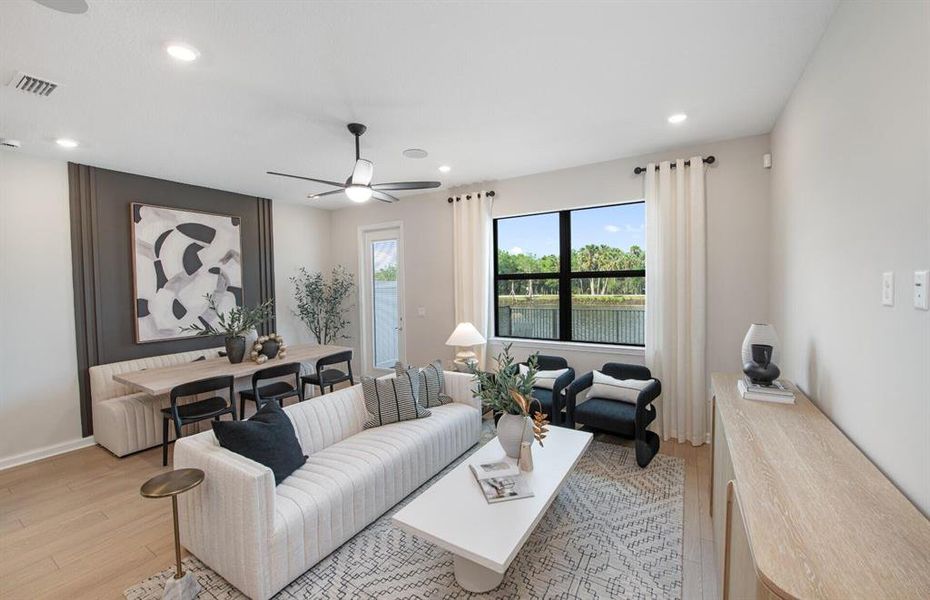 Furnished interior view inside a new home in Everton, Lantana (Image 9).