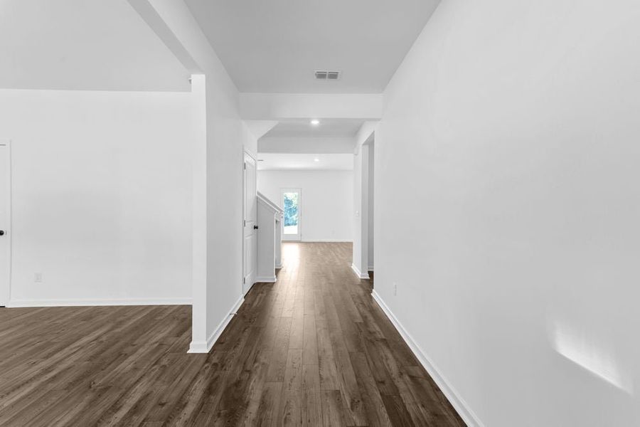 Representative unfurnished interior of a home built from the Atwood by Taylor Morrison in Falls Creek, Flowery Branch (Image 11). Representative unfurnished interior of a home built from the Atwood by Taylor Morrison in Falls Creek, Flowery Branch (Image 11).