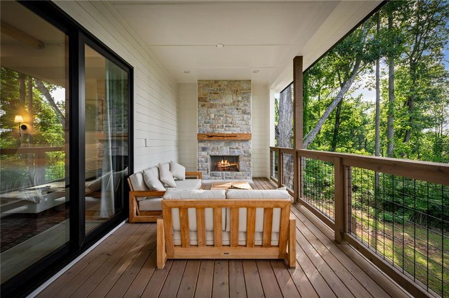 Exterior details and patio area of a home in , Blairsville (Image 32). Exterior details and patio area of a home in , Blairsville (Image 32).
