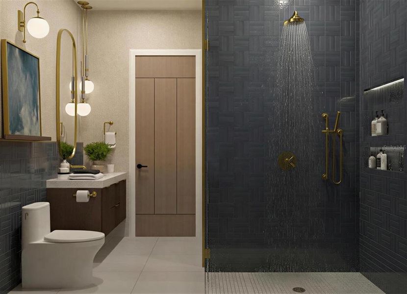 Furnished interior view inside a new home in Lake Sheen Sound, Orlando (Image 17).