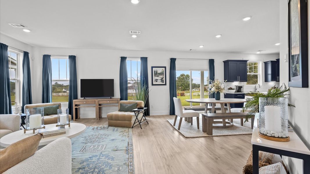 Impressive gathering space featuring elevated finishes and timeless appeal