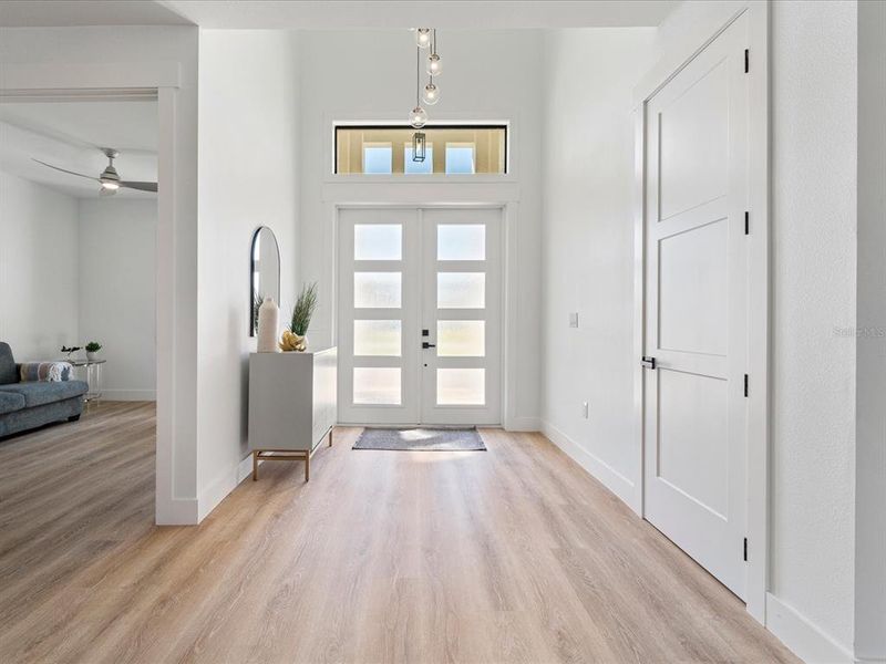 Foyer has it's own closet Foyer has it's own closet