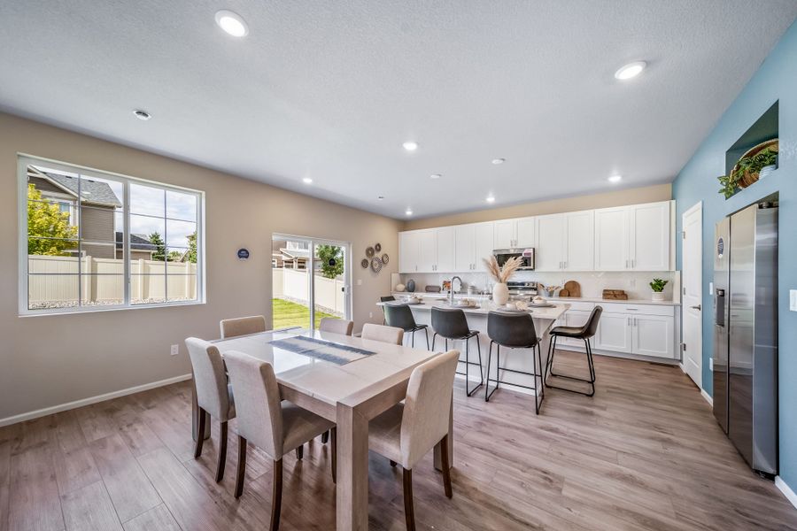 Furnished interior view inside a new home in Thompson River Ranch, Johnstown (Image 8).