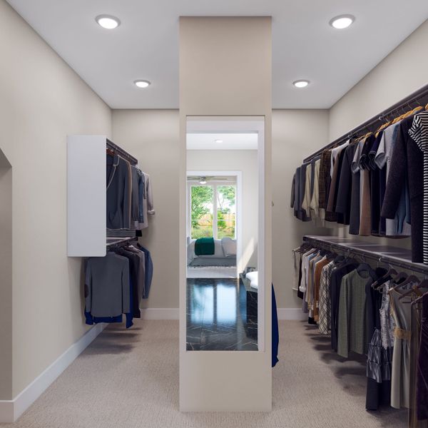 Furnished interior view inside a new home in Dunham Pointe, Cypress (Image 2). Furnished interior view inside a new home in Dunham Pointe, Cypress (Image 2).