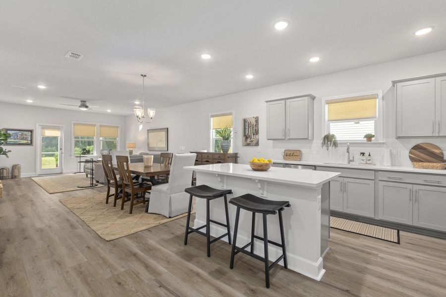Furnished interior view inside a new home in Cedar Glen Preserve, Huger (Image 13).