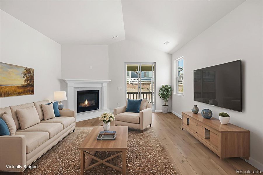 Furnished interior view inside a new home in Rhyolite Ranch, Castle Rock (Image 8).