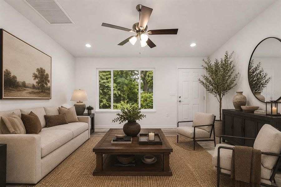 Furnished interior view inside a new home in , Ocklawaha (Image 14).