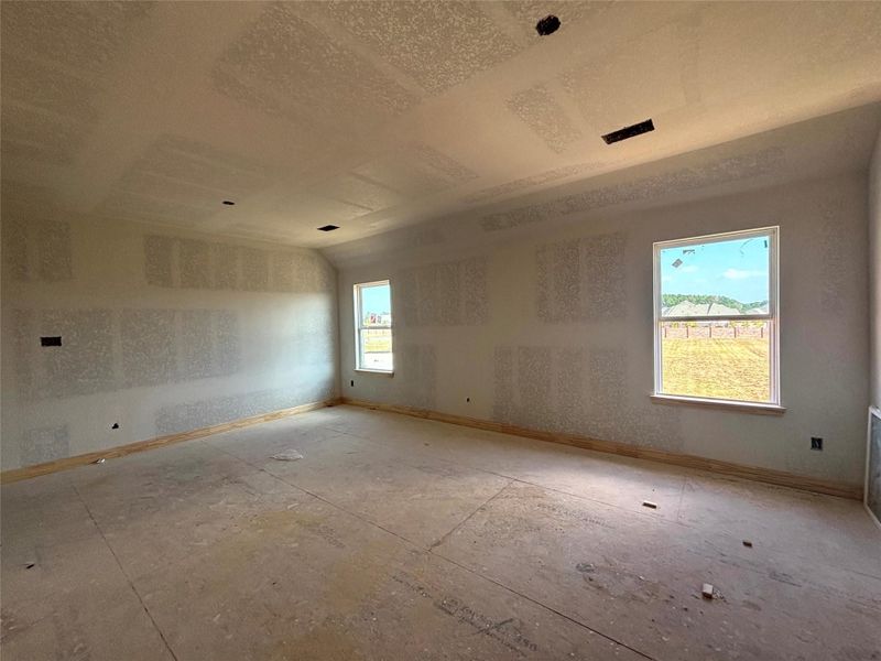 Actual progress of your home.