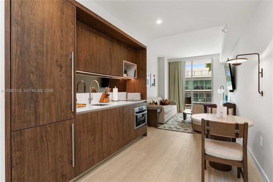Furnished interior view inside a new home in , Miami (Image 7).