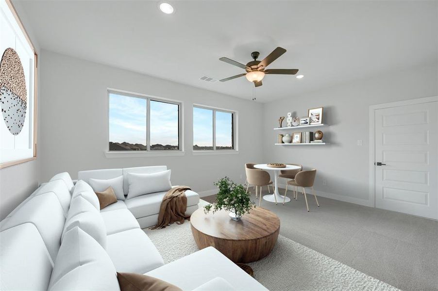 Furnished interior view inside a new home in Terraces – Estates, Rockwall (Image 8).