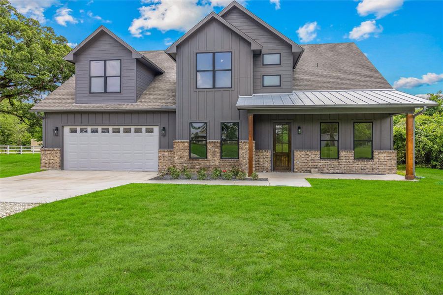 Front exterior of a new home in , College Station, TX, highlighting curb appeal (Image 31).