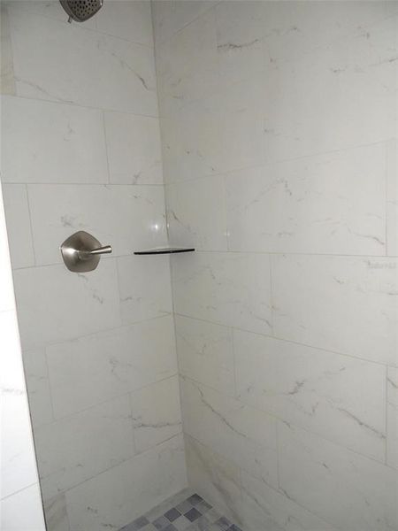 Tiled shower