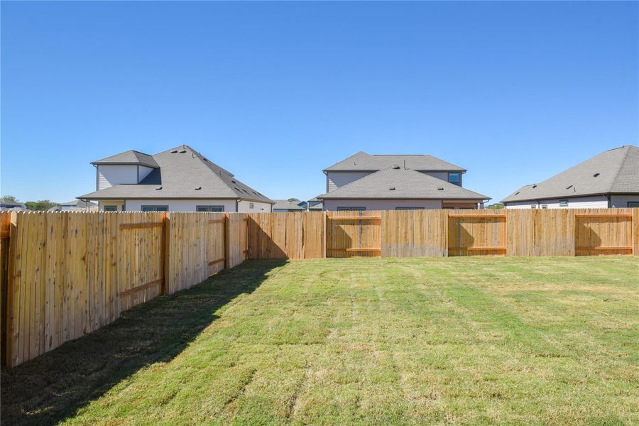 Private Backyard of Home Private Backyard of Home