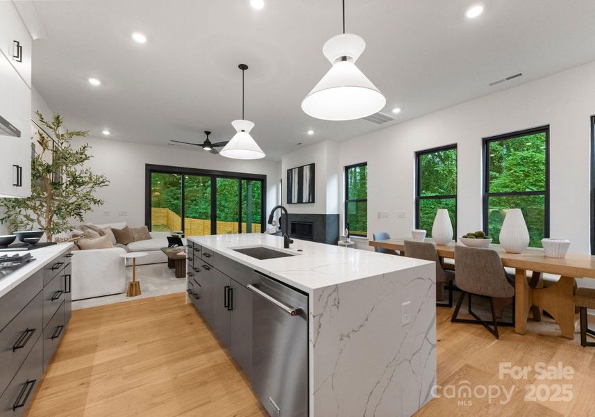 Furnished interior view inside a new home in , Charlotte (Image 5). Furnished interior view inside a new home in , Charlotte (Image 5).