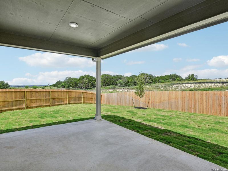 Exterior details and patio area of a home in Legendary Trails - Classic Series, Cibolo (Image 17). Exterior details and patio area of a home in Legendary Trails - Classic Series, Cibolo (Image 17).