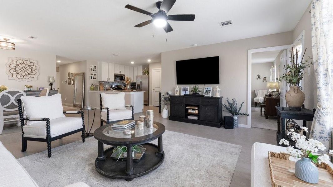Furnished interior view inside a new home in Trails at Cochran Ranch, Waller (Image 30).