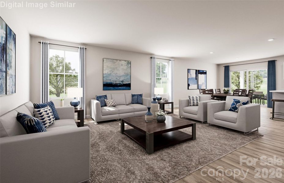 Connection comes easy here—an open layout that keeps everyone together.