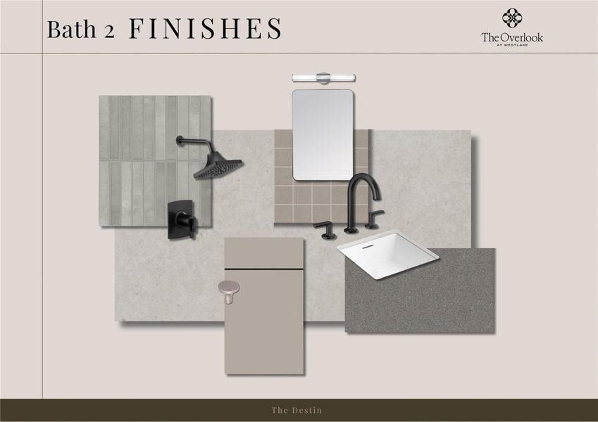 Sample of building materials used in homes in The Overlook at Westlake, Austin (Image 5).