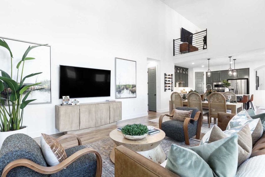 Representative Family Room - some options shown Representative Family Room - some options shown