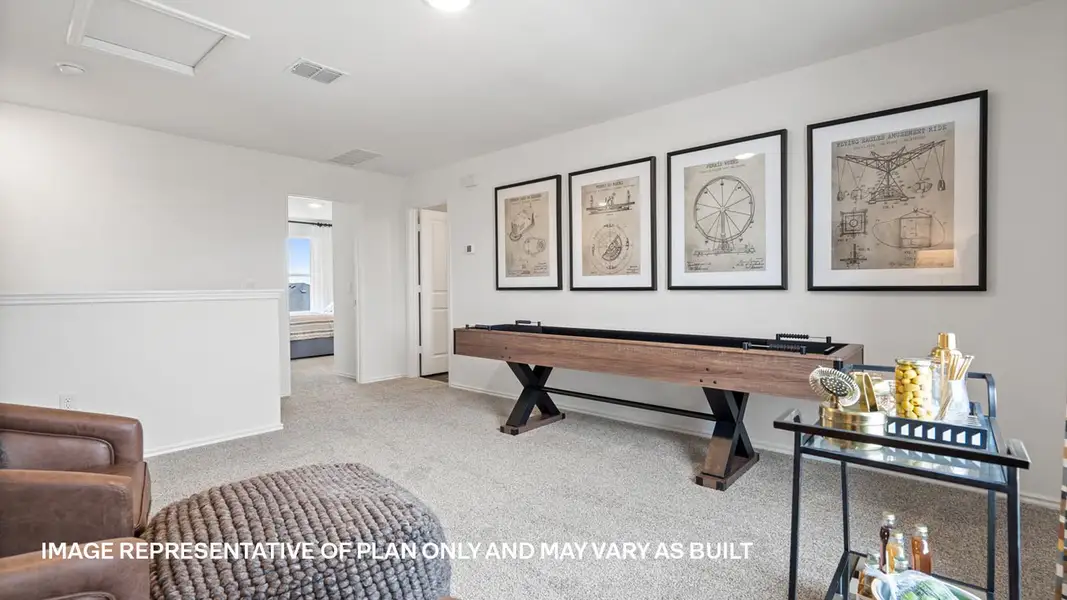 Furnished interior view inside a new home in Palomino, Manor (Image 38).