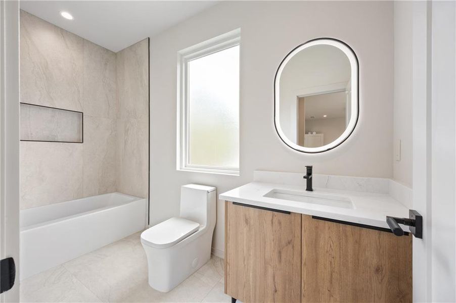 Furnished interior view inside a new home in , Sandy Springs (Image 42).