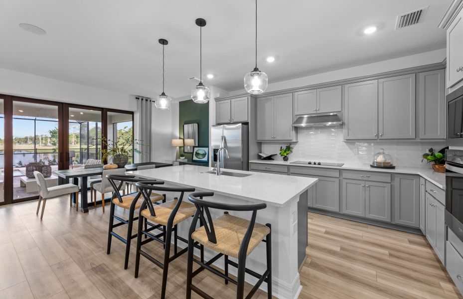 Furnished interior view inside a new home in The Strand at Cedar Grove, North Port (Image 9).