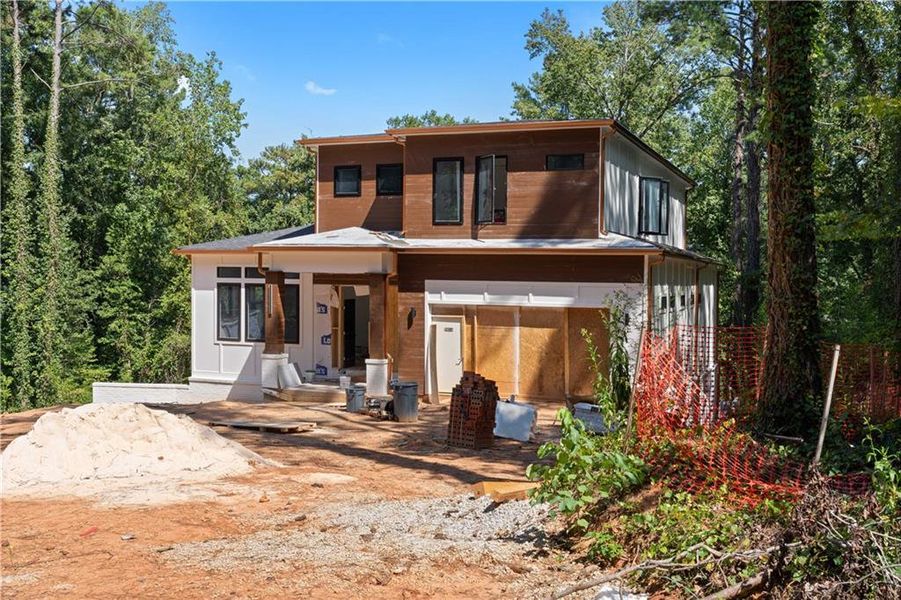 Front exterior of a new home in , Atlanta, GA, highlighting curb appeal (Image 3).