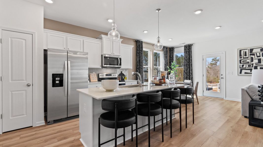 Furnished interior view inside a new home in Bowers Farm Townhomes, McDonough (Image 8).