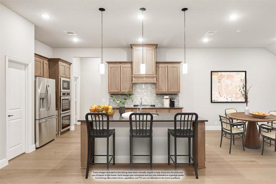 Furnished interior view inside a new home in The Oaks, Red Oak (Image 11). Furnished interior view inside a new home in The Oaks, Red Oak (Image 11).