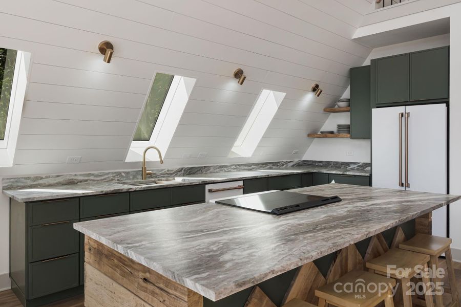 Furnished interior view inside a new home in , Seven Devils (Image 23).