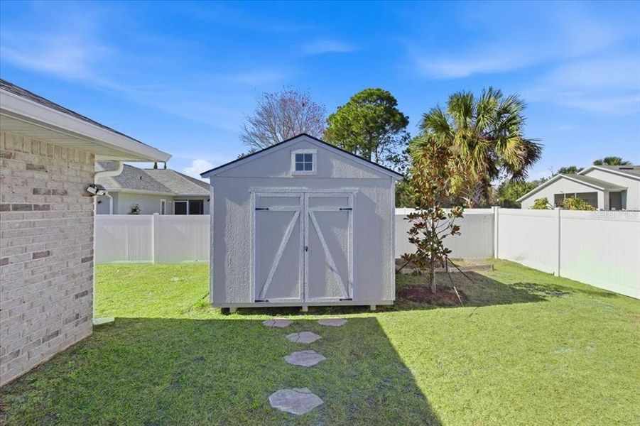 Exterior details and patio area of a home in , Palm Coast (Image 26). Exterior details and patio area of a home in , Palm Coast (Image 26).
