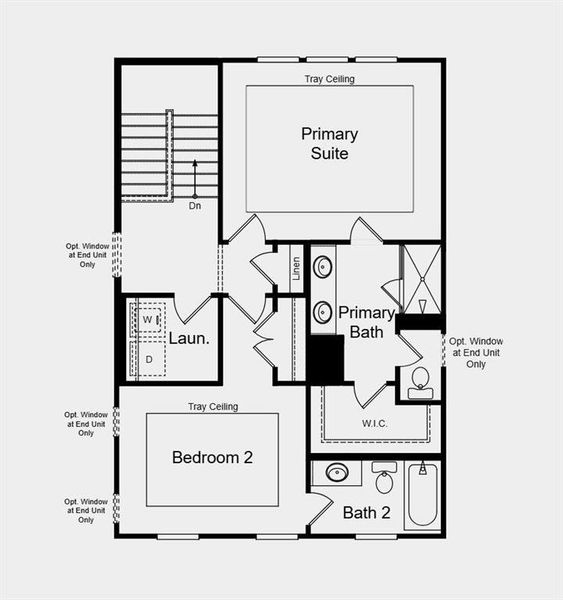 2D floor plan layout of this home in Somerset at Veterans Memorial, Mableton, GA (Image 3).