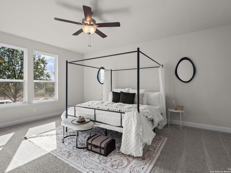 Furnished interior view inside a new home in Ladera, San Antonio (Image 28).