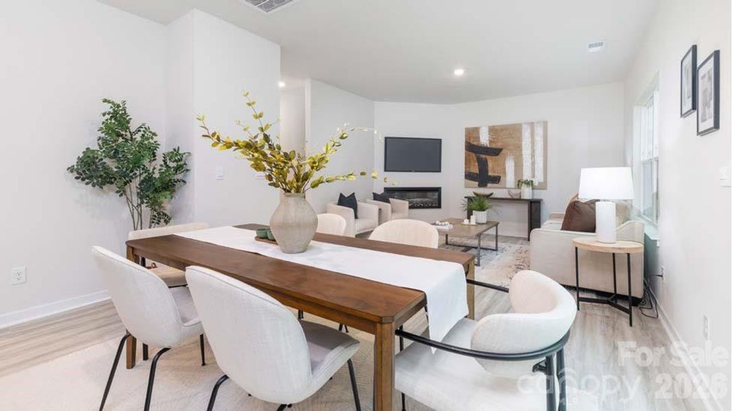 Furnished interior view inside a new home in Reedy Creek Preserve, Charlotte (Image 7).
