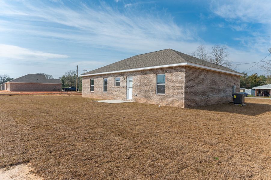 Representative exterior photo of a completed home built from the Adeline by CJL Homes in Oak Hollow, Crestview, FL (Image 20).