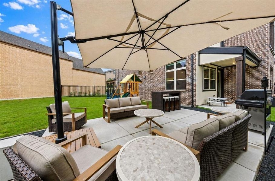 Exterior details and patio area of a home in , Dallas (Image 21). Exterior details and patio area of a home in , Dallas (Image 21).