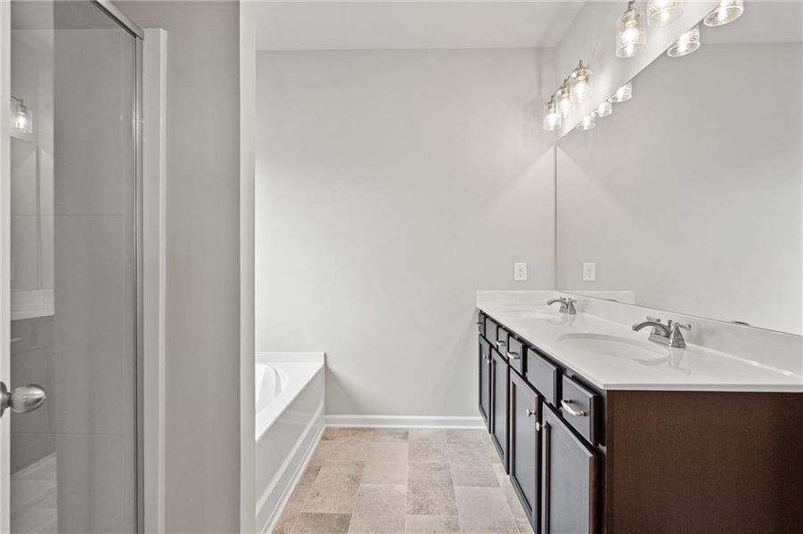 Furnished interior view inside a new home in , Flowery Branch (Image 12).