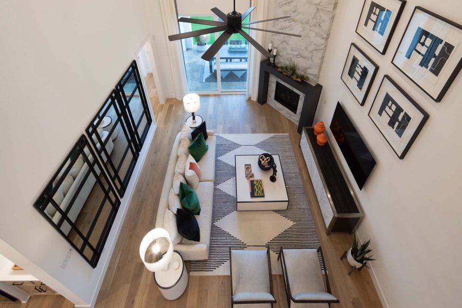 Representative Family Room - some options shown