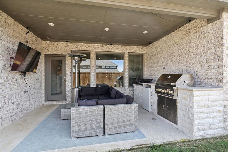 Furnished interior view inside a new home in , Oak Point (Image 8).