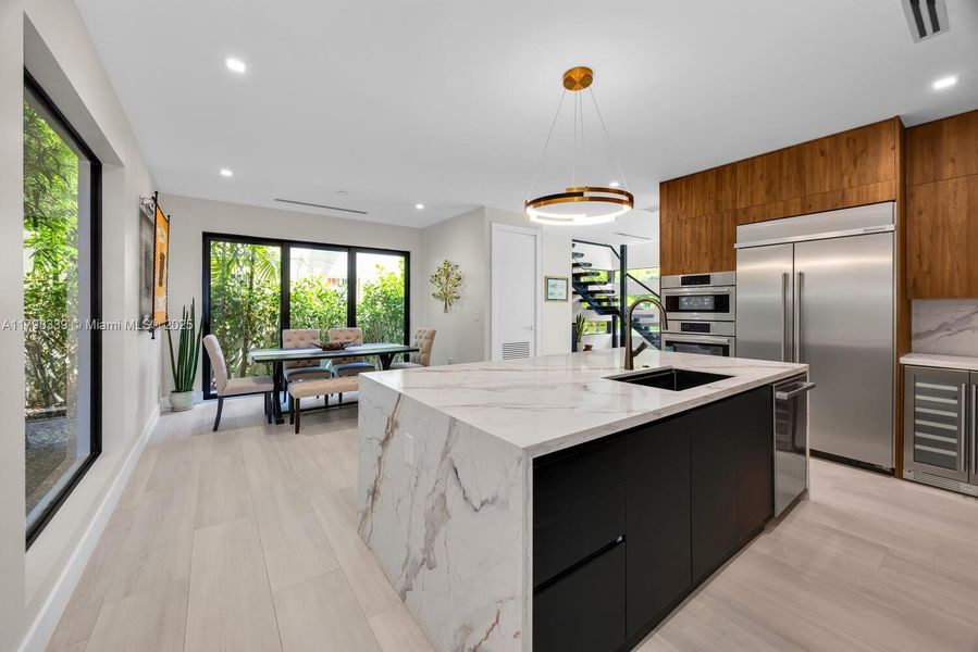 Furnished interior view inside a new home in , Miami (Image 18).